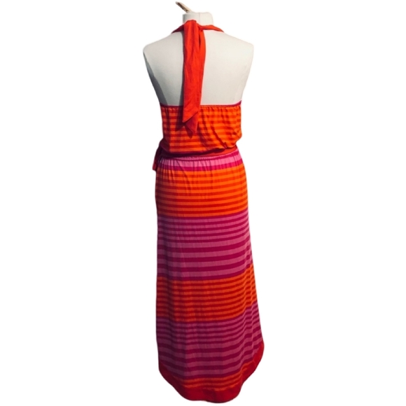 NWT MUD PIE Bag Lady "McCay Wrap " Sophia 3-Way Dress Size Medium, Pink & Orange - Picture 4 of 9